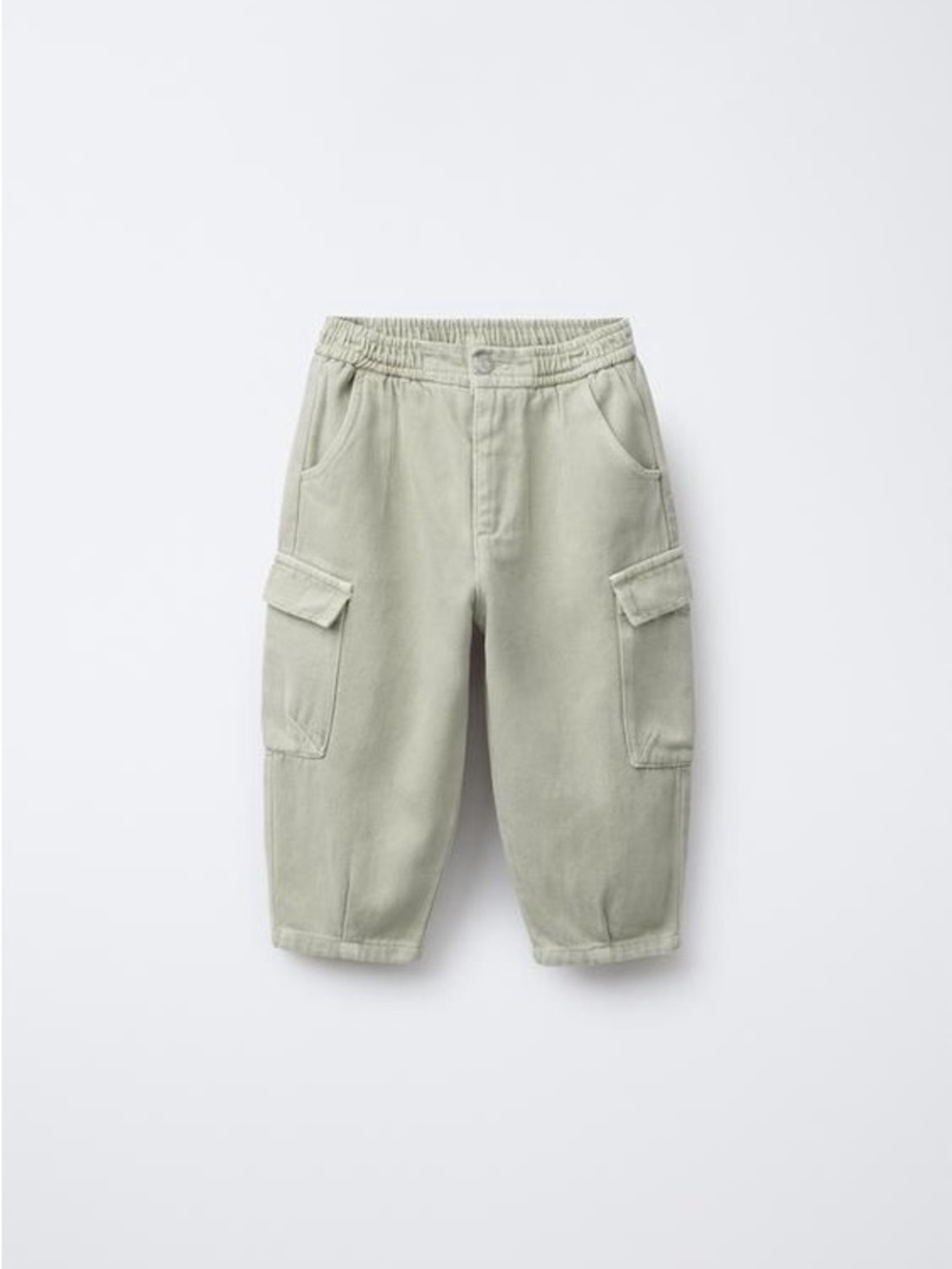 ZARA Cargo Joggers Pants - Light Green